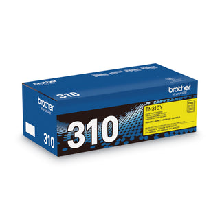 Brother TN310Y Toner, 1500 Page-Yield, Yellow (BRTTN310Y)