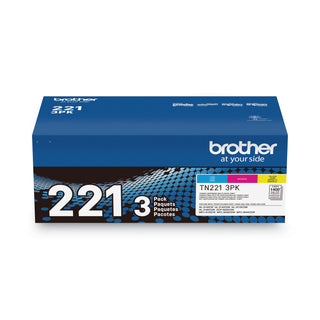 Brother TN2213PK Toner, 1,400 Page-Yield, Cyan/Magenta/Yellow (BRTTN2213PK)