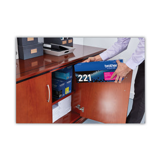 Brother TN221M Toner, 1400 Page-Yield, Magenta (BRTTN221M)