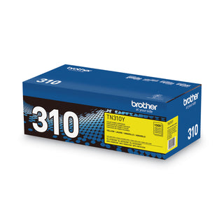 Brother TN310Y Toner, 1500 Page-Yield, Yellow (BRTTN310Y)