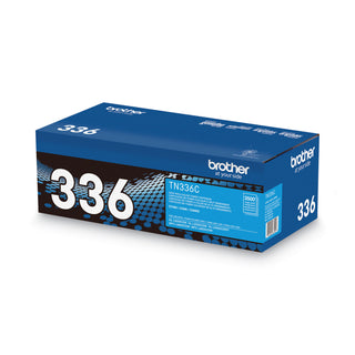 Brother TN336C High-Yield Toner, 3,500 Page-Yield, Cyan (BRTTN336C)