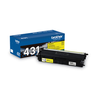 Brother TN431Y Toner, 1800 Page-Yield, Yellow (BRTTN431Y)