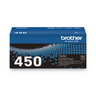 Brother TN450 High-Yield Toner, 2600 Page-Yield, Black (BRTTN450)