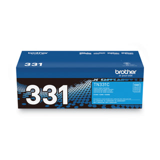 Brother TN331C Toner, 1,500 Page-Yield, Cyan (BRTTN331C)