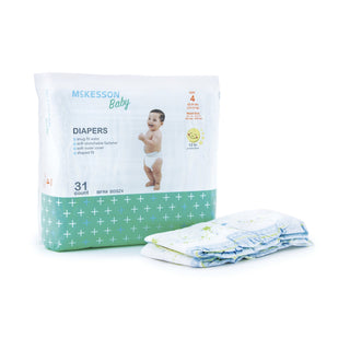McKesson Unisex Baby Diaper Size 4 Disposable Heavy Absorbency (1144477_CS)