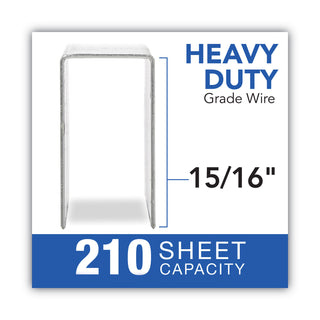 Swingline® S.F. 13 Heavy-Duty Staples, 0.94" Leg, 0.5" Crown, Steel, 1,000/Box (SWI35320)