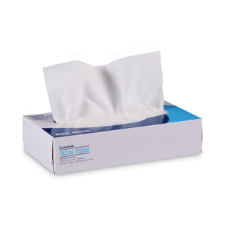 Boardwalk® Office Packs Facial Tissue, 2-Ply, White, Flat Box, 100 Sheets/Box, 30 Boxes/Carton (BWK6500)