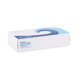 Boardwalk® Office Packs Facial Tissue, 2-Ply, White, Flat Box, 100 Sheets/Box, 30 Boxes/Carton (BWK6500)