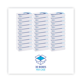 Boardwalk® Office Packs Facial Tissue, 2-Ply, White, Flat Box, 100 Sheets/Box, 30 Boxes/Carton (BWK6500)