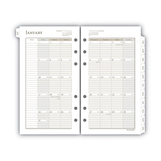 AT-A-GLANCE® 1-Page-Per-Day Planner Refills, 6.75 x 3.75, White Sheets, 12-Month (Jan to Dec): 2025 (AAG47112521)