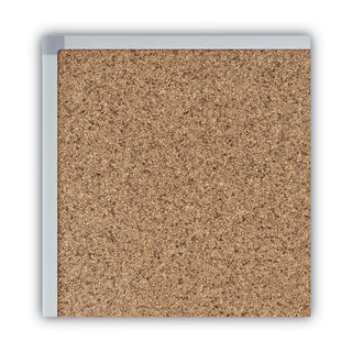 Mead® Cork Board, 2"x1-1/2", Aluminum (MEA85360)