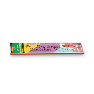 Pacon® Dry Erase Sentence Strips, 12 x 3, Assorted, 20 per Pack (PAC5188)