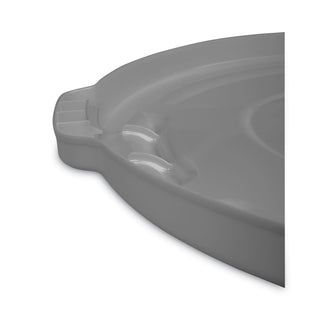Rubbermaid® Commercial Round Flat Top Lid, for 55-Gallon Round Brute Containers, 26 3/4", dia., Gray (RCP265400GY)