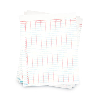 TOPS™ Data Pad with Numbered Column Headings, Data Chart Format, Wide/Legal Rule, 10 Columns, 50 White 8.5 x 11 Sheets (TOP3619)