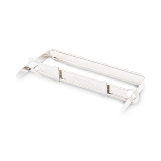 Universal® Two-Piece Two-Prong Paper Fastener Base and Compressor Sets, 1" Capacity, 2.75" Center to Center, Silver, 50/Box (UNV81001)