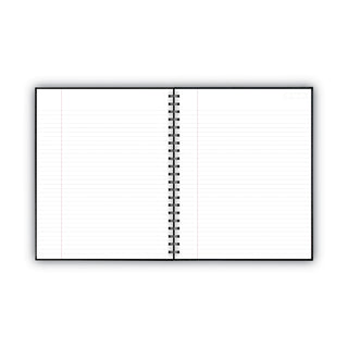 Cambridge® Hardbound Notebook w/ Pocket, 1 Subject, Wide/Legal Rule, Black Cover, 11 x 8.5, 96 Sheets (MEA06100)