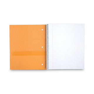Five Star® Wirebound Notebook, 1 Subject, Medium/College Rule, Black Cover, 11 x 8.5, 100 Sheets (MEA72057)