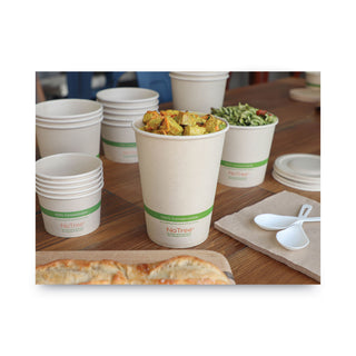 World Centric® No Tree Paper Bowls, 32 oz, 4.4" Diameter x 5.8"h, Natural, Sugarcane, 500/Carton (WORBOSU32)