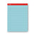 Universal® Colored Perforated Ruled Writing Pads, Wide/Legal Rule, 50 Blue 8.5 x 11 Sheets, Dozen (UNV35880)
