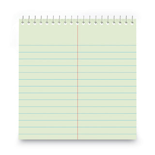 Universal® Steno Pads, Gregg Rule, Red Cover, 80 Green-Tint 6 x 9 Sheets, 6/Pack (UNV86920PK)