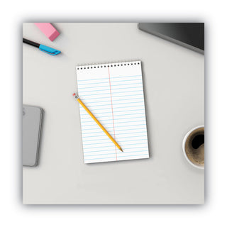 Universal® Steno Pads, Gregg Rule, Red Cover, 80 White 6 x 9 Sheets (UNV96920)