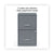 Alera® Soho Vertical File Cabinet, 2 Drawers: File/File, Letter, Charcoal, 14" x 18" x 24.1" (ALESVF1824CH)