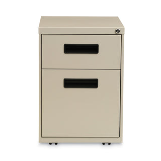 Alera® Two-Drawer Metal Pedestal File, 14.96w x 19.29d x 21.65h, Putty (ALEPABFPY)