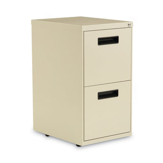 Alera® Two-Drawer Metal Pedestal File, 14.96w x 19.29d x 27.75h, Putty (ALEPAFFPY)