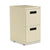 Alera® Two-Drawer Metal Pedestal File, 14.96w x 19.29d x 27.75h, Putty (ALEPAFFPY)