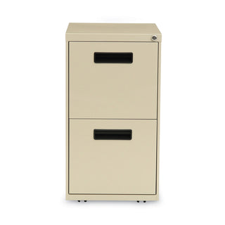 Alera® Two-Drawer Metal Pedestal File, 14.96w x 19.29d x 27.75h, Putty (ALEPAFFPY)