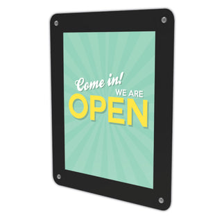 deflecto® Superior Image Window Display, 8 1/2 x 11 Insert, Clear/Black (DEF899102)