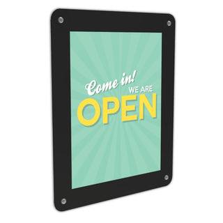 deflecto® Superior Image Window Display, 8 1/2 x 11 Insert, Clear/Black (DEF899102)