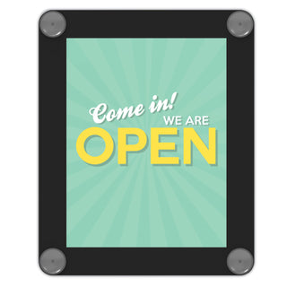 deflecto® Superior Image Window Display, 8 1/2 x 11 Insert, Clear/Black (DEF899102)