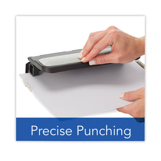 Swingline® 32-Sheet Lever Handle Two-to-Seven-Hole Punch, 9/32" Holes, Black (SWI74350)