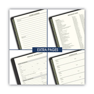 AT-A-GLANCE® Recycled Monthly Planner, 11 x 9, Black Cover, 13-Month: Jan 2025 to Jan 2026 (AAG70260G05)