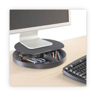Kensington® Spin2 Monitor Stand with SmartFit, 12.6w x 12.6d x 3.5h, Black (KMW52787)