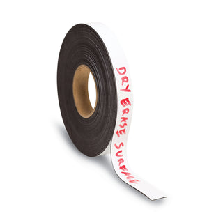 U Brands Magnetic Adhesive Tape Roll, 1" x 50 ft, Black, 1/Roll (UBRFM2021)