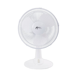 Alera® 12" 3-Speed Oscillating Desk Fan, Plastic, White (ALEFAN122)