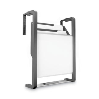 Quartet® Hanging File Pocket with Dry Erase Board, Three Pockets, Letter, Black (QRTOFD)