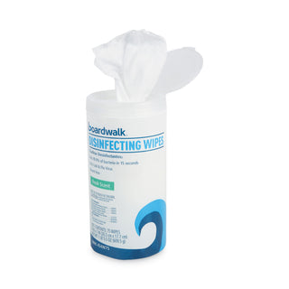 Boardwalk® Disinfecting Wipes, 7 x 8, Fresh Scent, 75/Canister, 12 Canisters/Carton (BWK454W753CT)