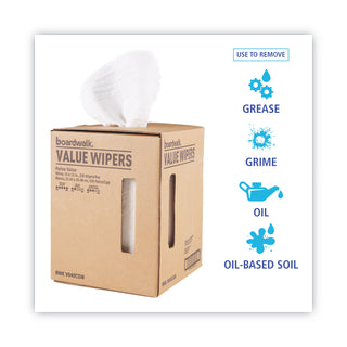 Boardwalk® DRC Wipers, Centerpull, 10 x 12, White, 200/Carton (BWKV040CGW)