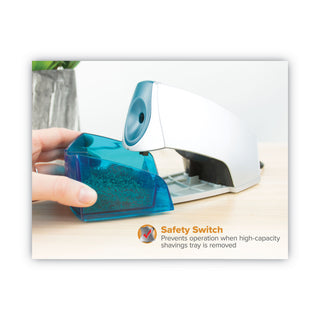Bostitch® Personal Electric Pencil Sharpener, AC-Powered, 4.25" x 8.4" x 4", Blue (BOSEPS4BLUE)