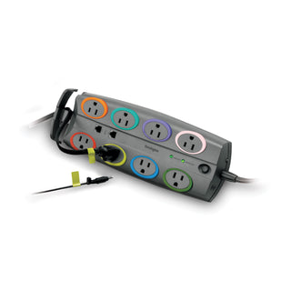 Kensington® 8-Outlet Adapter Model Surge Protector, Black, 8ft Cord, 3090 Joules (KMW62691)