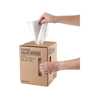 Boardwalk® DRC Wipers, Centerpull, 10 x 12, White, 200/Carton (BWKV040CGW)