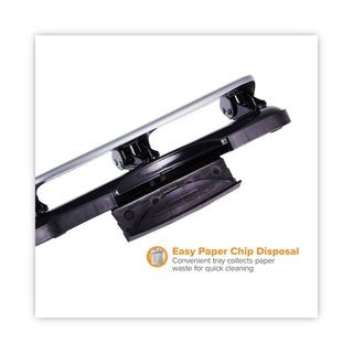 Bostitch® EZ Squeeze Three-Hole Punch, 20-Sheet Capacity, Black/Silver (ACI2220)