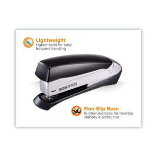 Bostitch® Inspire Premium Spring-Powered Full-Strip Stapler, 20-Sheet Capacity, Black/Silver (ACI1433)