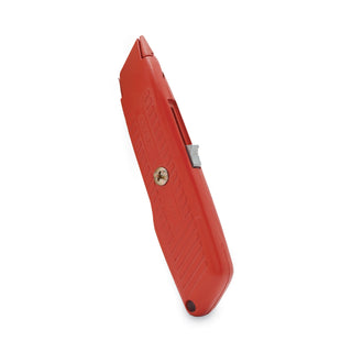 Stanley® Interlock Safety Utility Knife w/Self-Retracting Round Point Blade, Red Orange (BOS10189C)