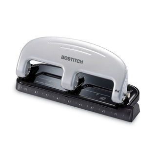 Bostitch® EZ Squeeze Three-Hole Punch, 20-Sheet Capacity, Black/Silver (ACI2220)