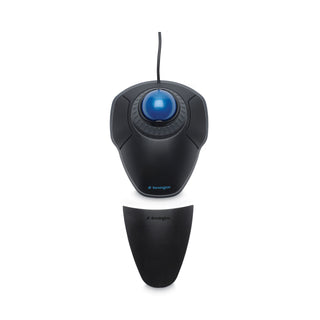 Kensington® Orbit Trackball with Scroll Ring, USB 2.0, Left/Right Hand Use, Black/Blue (KMW72337)