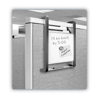 Quartet® Hanging File Pocket with Dry Erase Board, Three Pockets, Letter, Black (QRTOFD)